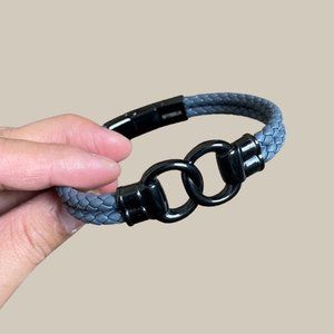 SteelX Grey Braided Bracelet